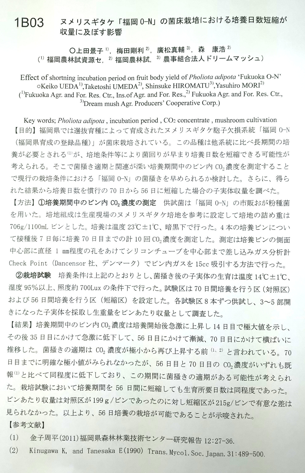 博多すぎ茸 論文